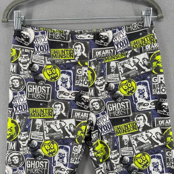 Disney Haunted Mansion Leggings M Black Green Purple Ghosts Halloween Spooky - Picture 4 of 6
